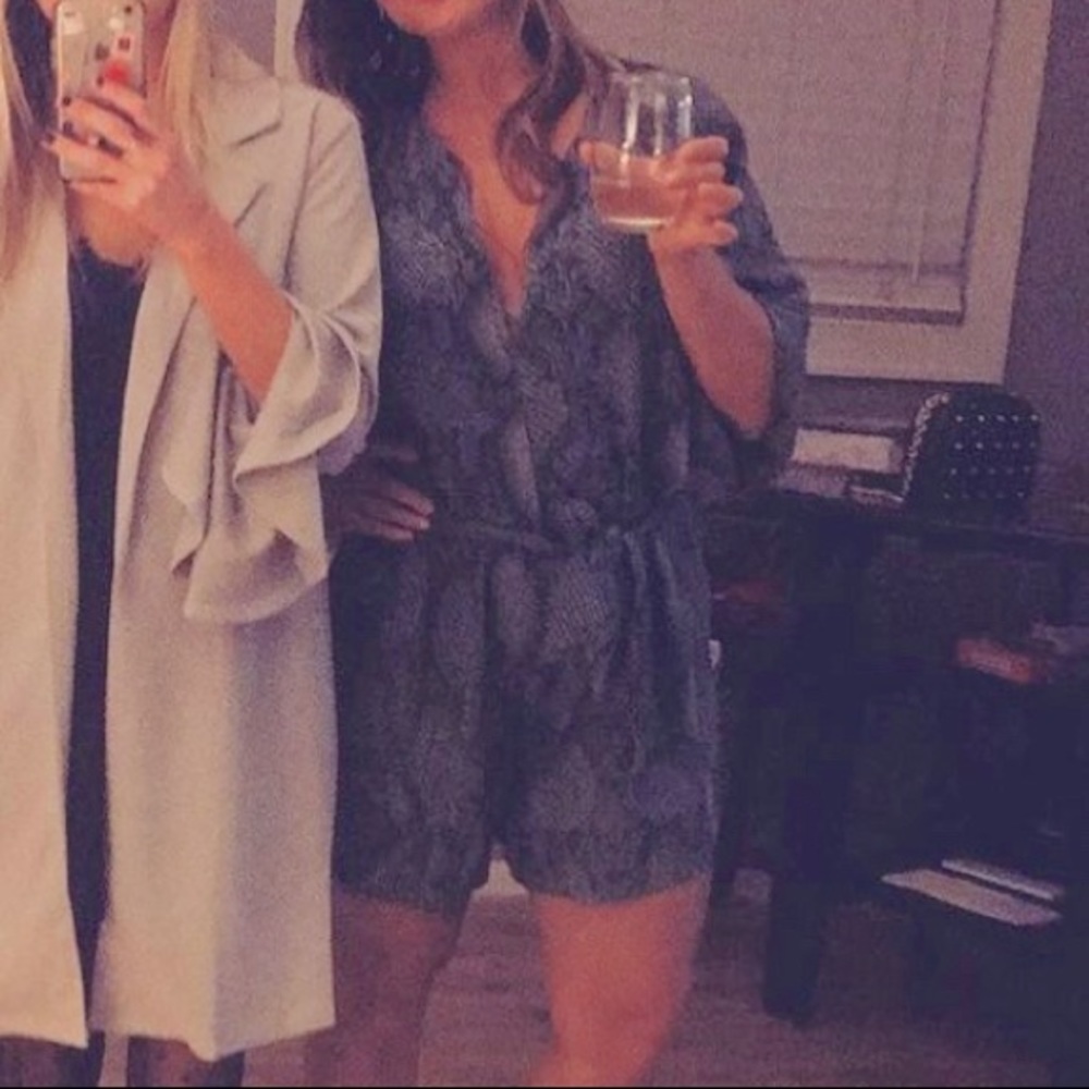 Snake skin pattern Romper! Only worn once!